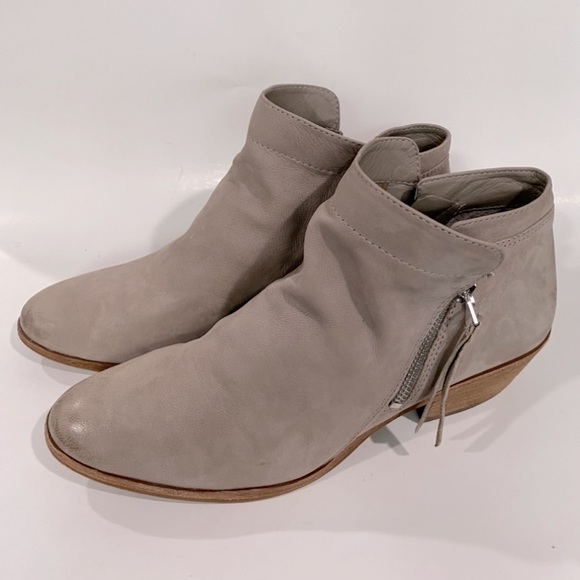 Sam Edelman Women’s Packer Ankle Boot Putty Leather Ankle Bootie Size 10.5 - Picture 4 of 9